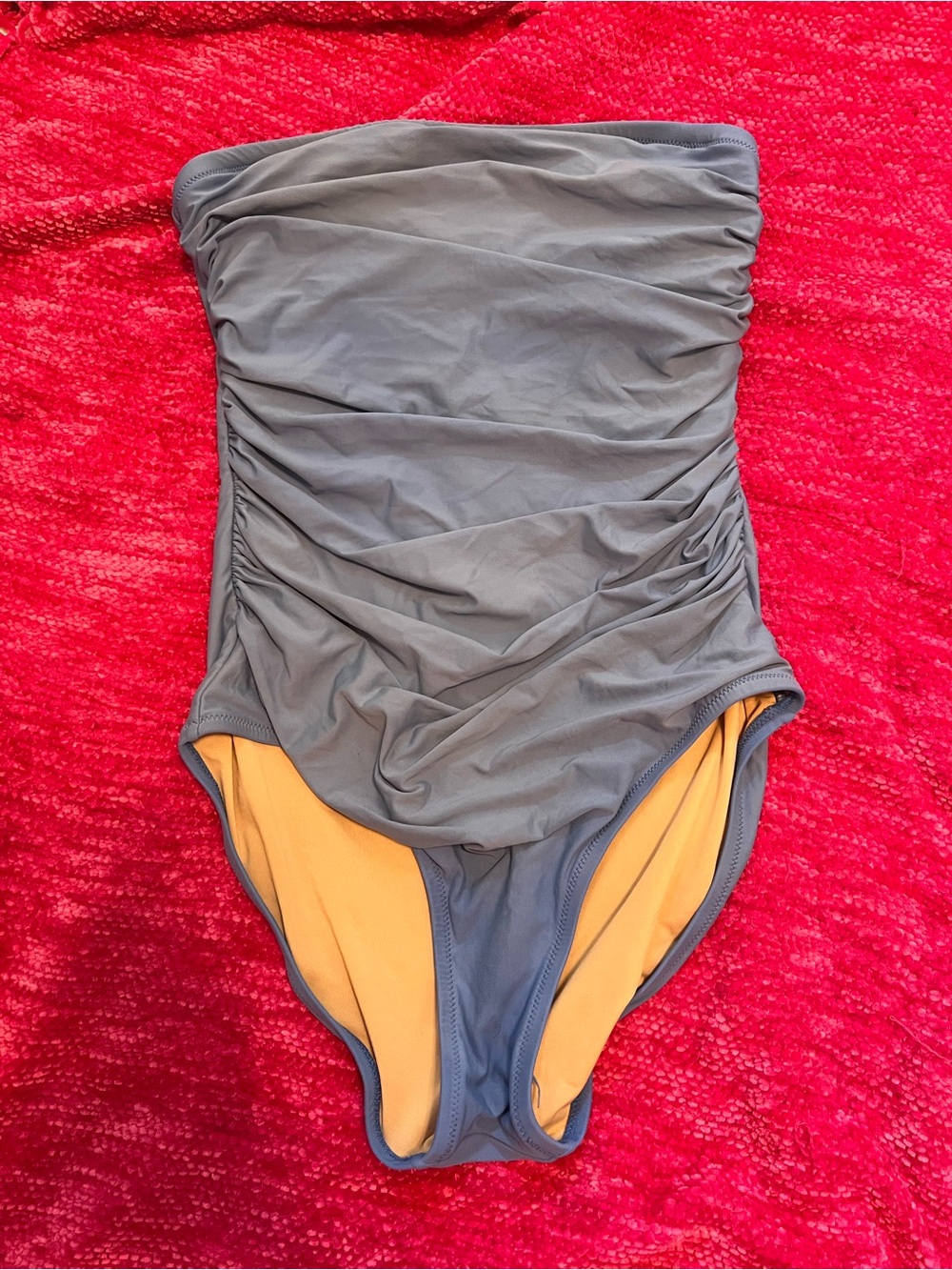 J. Crew Dusty Blue One-Piece Swimsuit with Lining, no pads, size 8